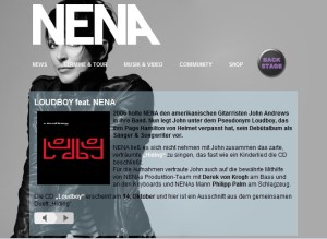 Loudboy featuring Nena´s webpage link